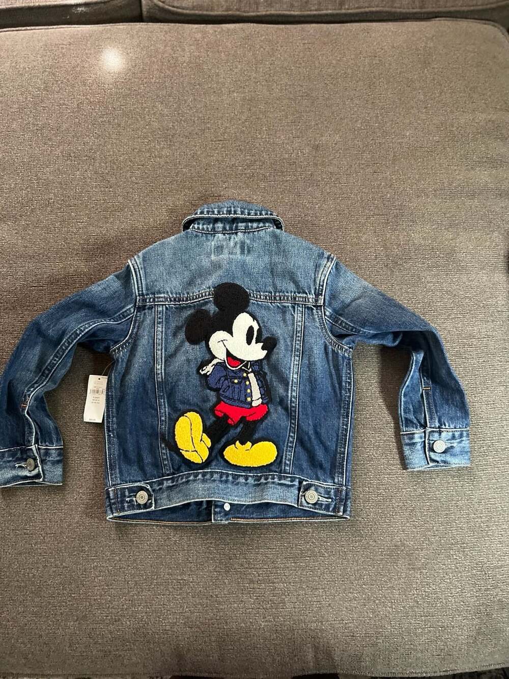 Baby Gap Disney Mickey Mouse Denim Jacket Size 4 Years Toddler